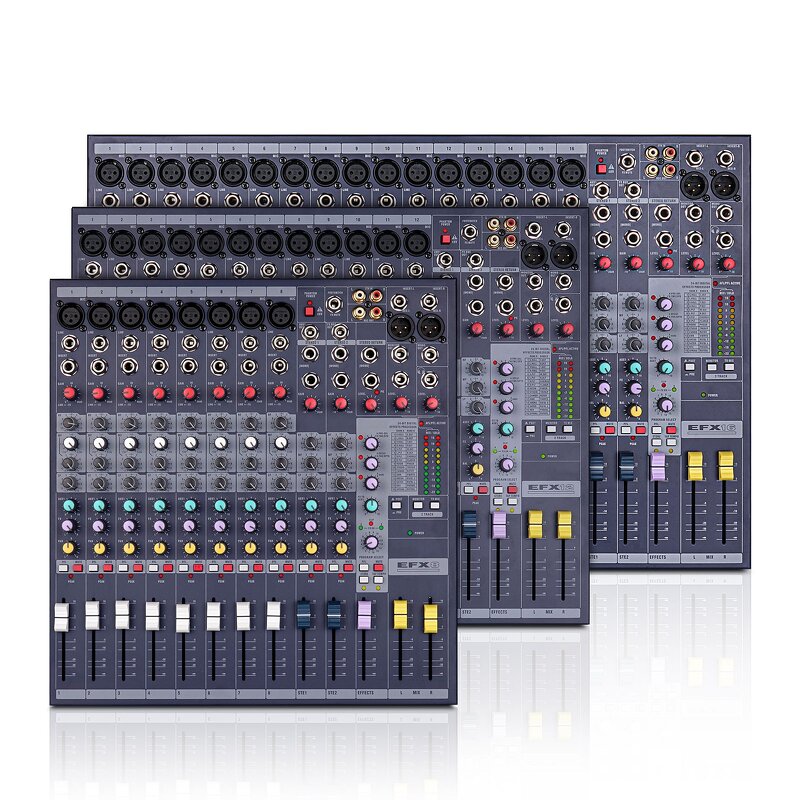 Audio Mixer Factory - EFX8 8-Channel Alloy Steel Console OEM
