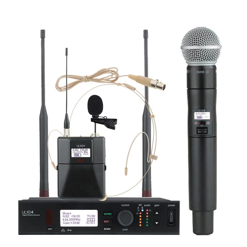Wireless Handheld Microphone Supplier - ULXD4 Beta Series UHF System