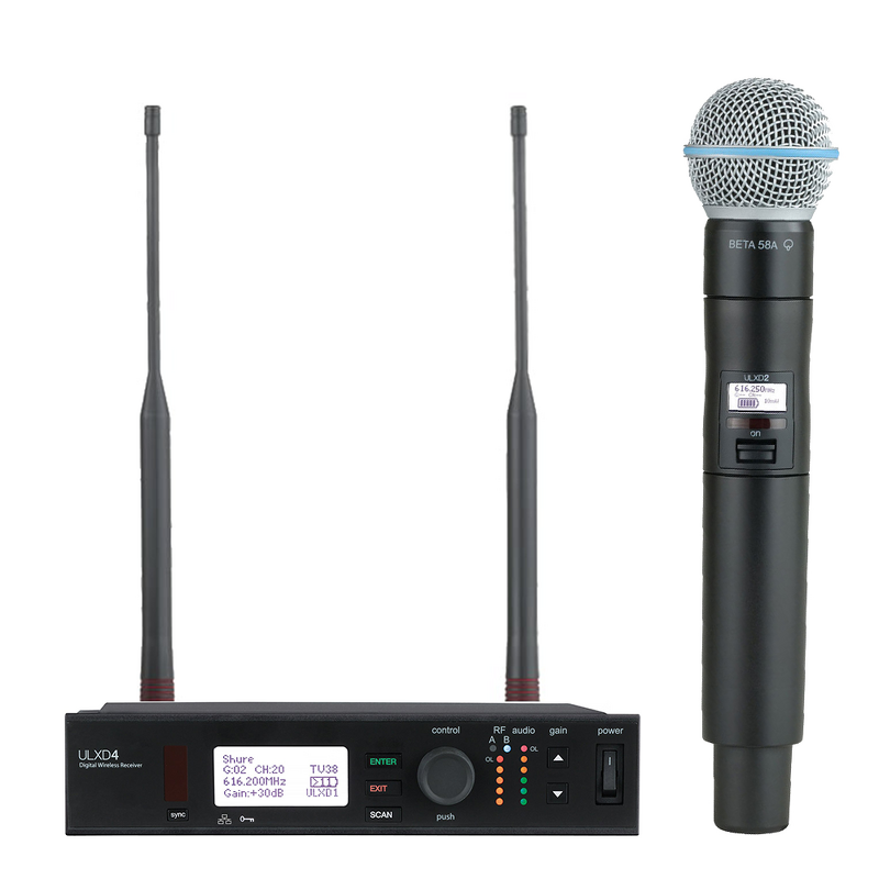 Wireless Handheld Microphone Supplier - ULXD4 Beta Series UHF System