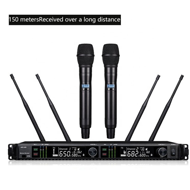 Wireless Microphone Factory - ADX400 UHF Metal Karaoke Handheld