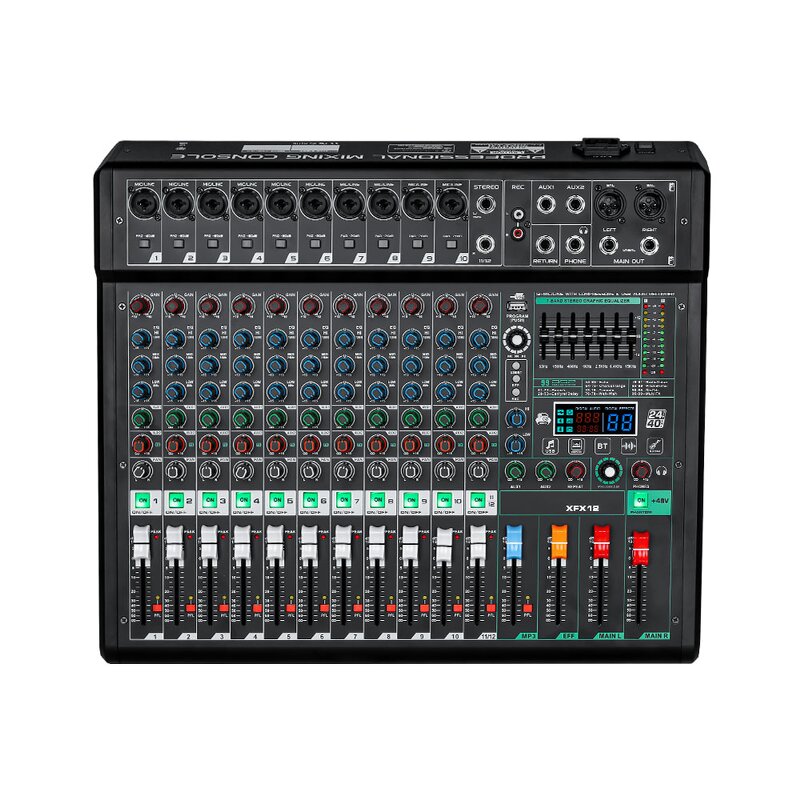 USB Audio Mixer Supplier - EIF XFX-12 12-Channel Effect Console