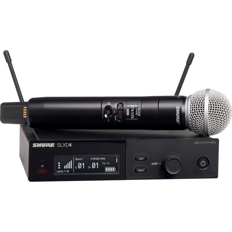 UHF Wireless Microphone Factory - SLXD4 System with KSM Capsules