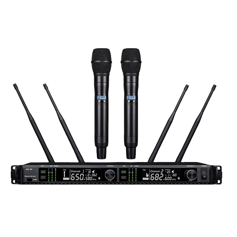 Wireless Microphone Factory - ADX400 UHF Metal Karaoke Handheld