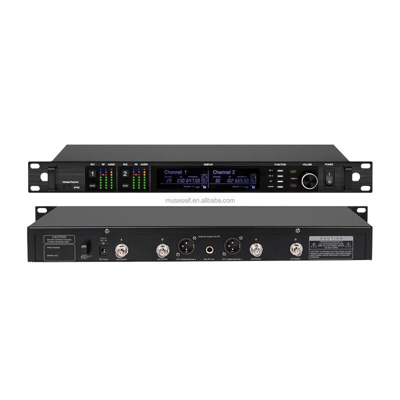 Wireless Microphone Factory - AD4D Dual Channel UHF Digital Karaoke