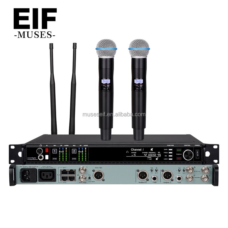 Wireless Handheld Microphone Supplier - AD4D-3 UHF Diversity Dual Channel
