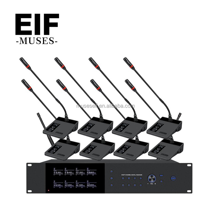 Wireless Microphone System Supplier - 8-Channel XLR Lavalier Headset