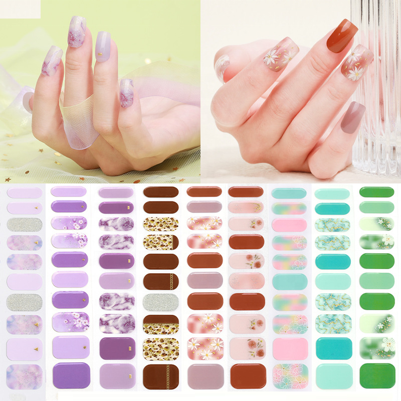 Semi Cured and Light Nails Gel Nail Sticker