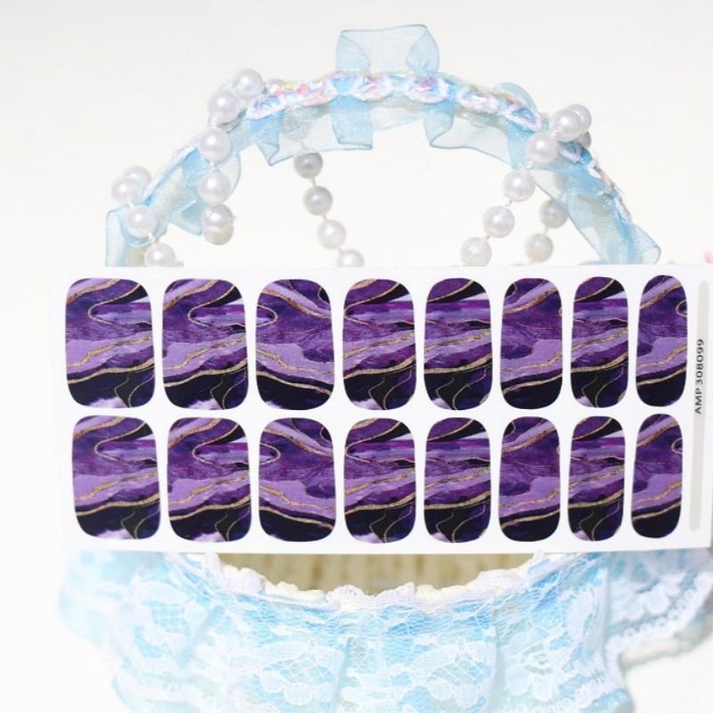 2024 Hottest Cover 2d Nail Wraps Custom Nail Decals