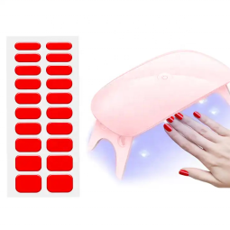 Semi Cured and Light Nails Gel Nail Sticker