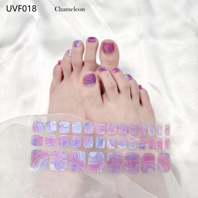 Factory Supplier New Gel Nail Stickers Self Adhesive Semi Cured Gel Nail Polish Strips Gel Toe Nail