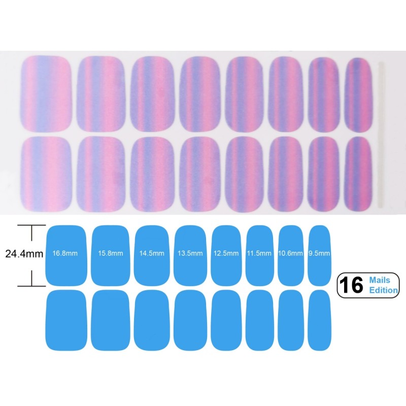 336 Pieces 24 Sheets 100% Full Wrap Nail Polish Strip Sticker