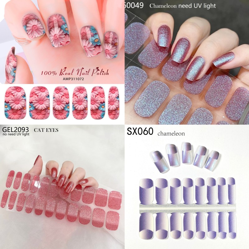 AMP/Olivia Free Samples Full Coverage Self-adhesive Nail Polish Decals