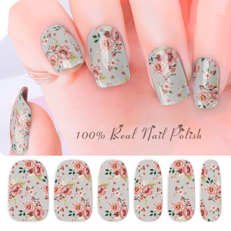 AMP/Olivia Nail Wraps Transparent Penuin Design