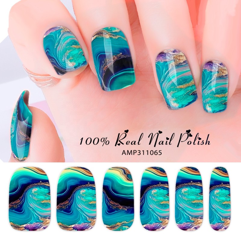 AMP/Olivia 2024 Newest Spring Designs Nail Wraps Polish Strips