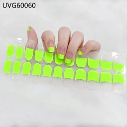 The Best Sell Semi Cured Wraps Long Lasting Gel Nail Strips New Arrival Styles Nail Gel Wraps With Uv Light