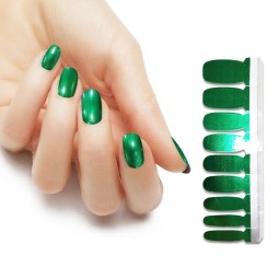 Top Quality 100% Real Nail Polish Metallic Nail Wraps for Girls