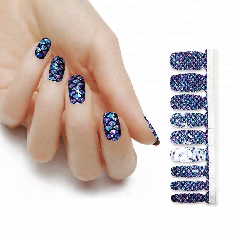 Top Quality 100% Real Nail Polish Strips French Manicure Nail Stickers