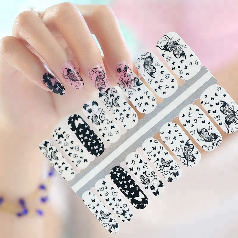 Top Quality 100% Real Nail Polish Nail Stickers for Girls