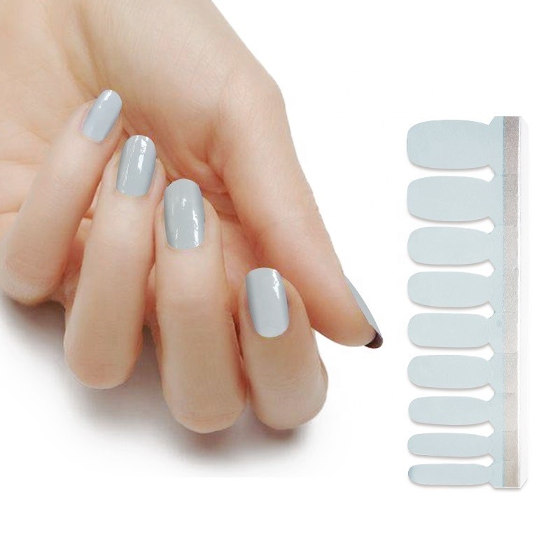 High Quality Cheapest 100% Real Nail Polish Nail Art Korea Style Solid Color Nail Sticker