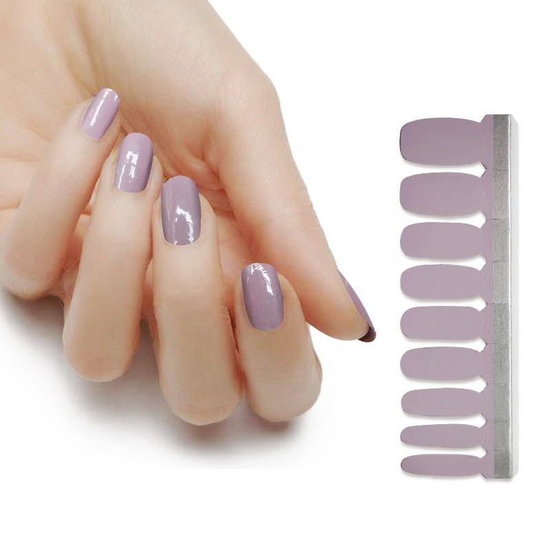 High Quality Cheapest 100% Real Nail Polish Nail Art Korea Style Solid Color Nail Sticker