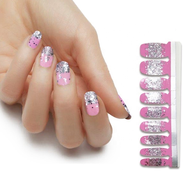 Hot Selling Stickers Non-toxic 100% Real Nail Polish Nail Design Stickers