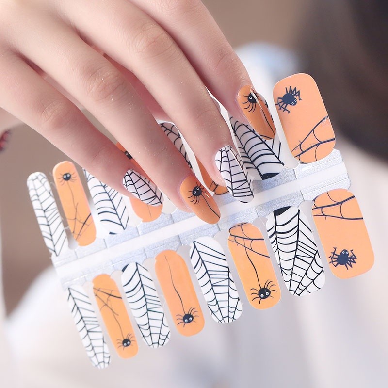 Hot Selling Halloween Nail Wraps Stickers for Festival