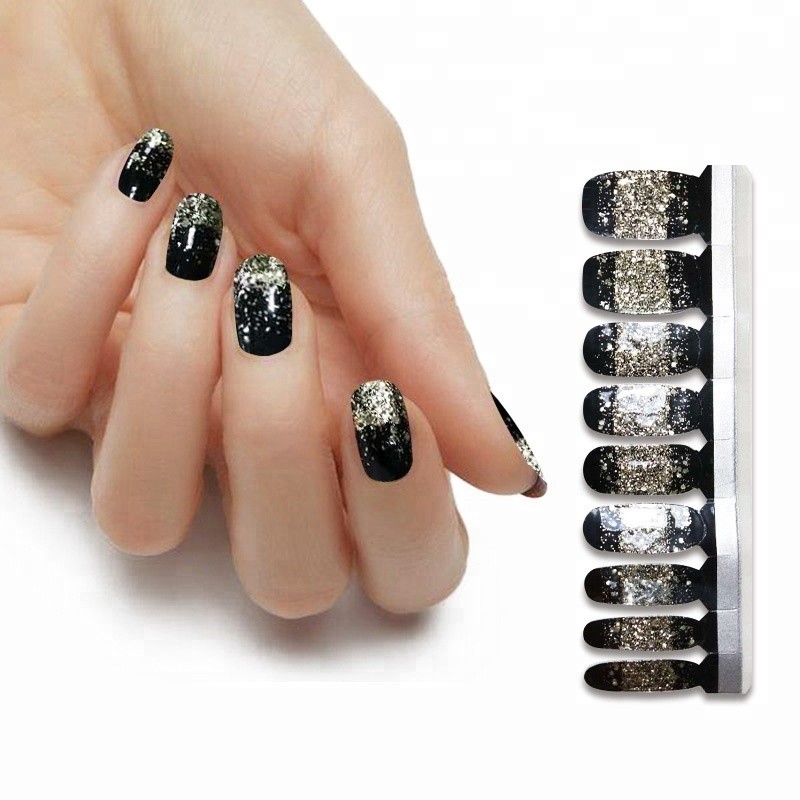 Top Quality 100% Real Nail Polish Strips French Manicure Nail Stickers