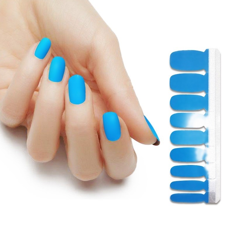 Factory Sale 100% Real Nail Polish Sticker/wraps/strips Matte Nail Wraps for Nail Beauty