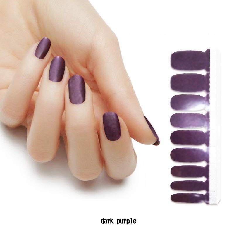 Factory Sale 100% Real Nail Polish Sticker/wraps/strips Matte Nail Wraps for Nail Beauty