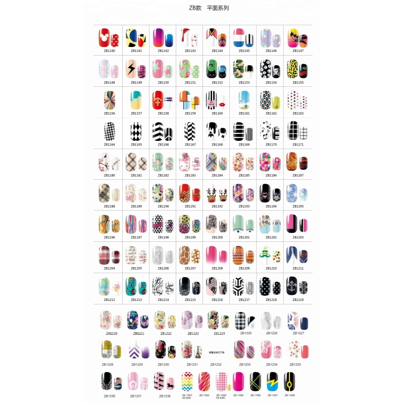 2018 Hot Selling Nail Polish Stickers, Nail Art Supplier,ble Nail Sticker