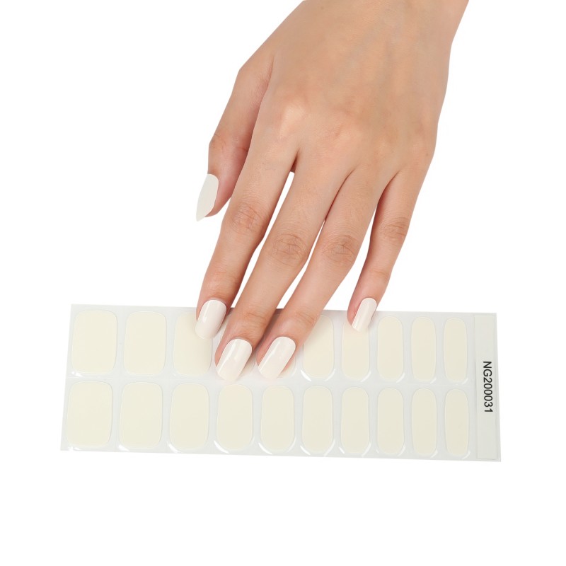 Long Lasting Salon Quality Solid Color Semi Cured UV Polish Gel Nail Wraps Fully  Cured Nail Wrap