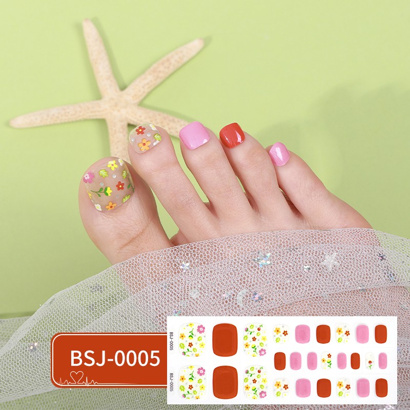Korean Semicured Nail Wrap Custom logo Uv Cured Lamp for Gel Application on Art Semi Cured Gel Toe Nail
