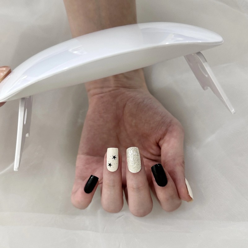 Semi Cured UV Gel Nail Stickers New Style Real Gel Nail Polish Adhesive Full Wraps Strips