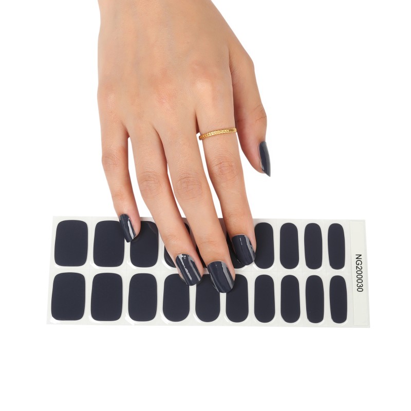 Long Lasting Salon Quality Solid Color Semi Cured UV Polish Gel Nail Wraps Fully  Cured Nail Wrap