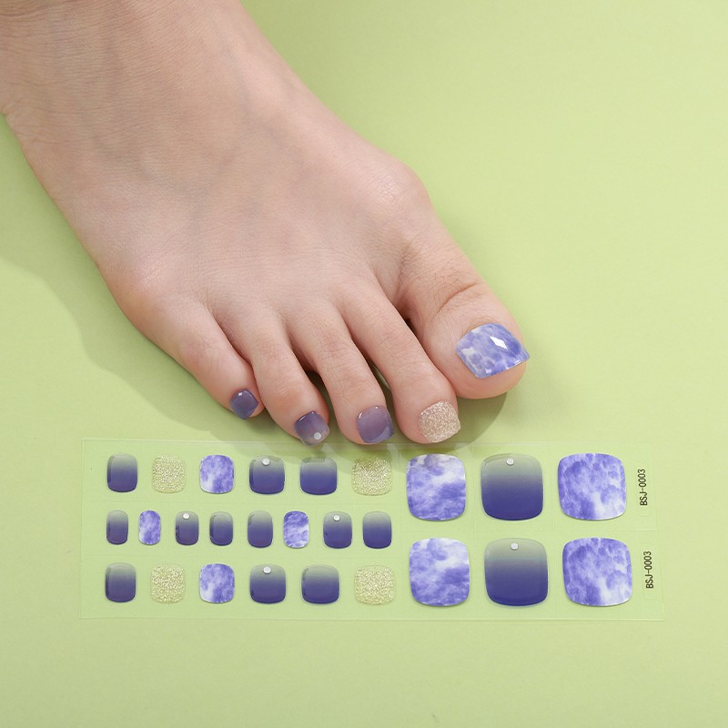 Korean Semicured Nail Wrap Custom logo Uv Cured Lamp for Gel Application on Art Semi Cured Gel Toe Nail