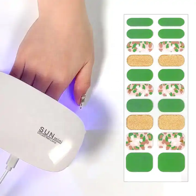 Semi Cured and Light Nails Gel Nail Sticker