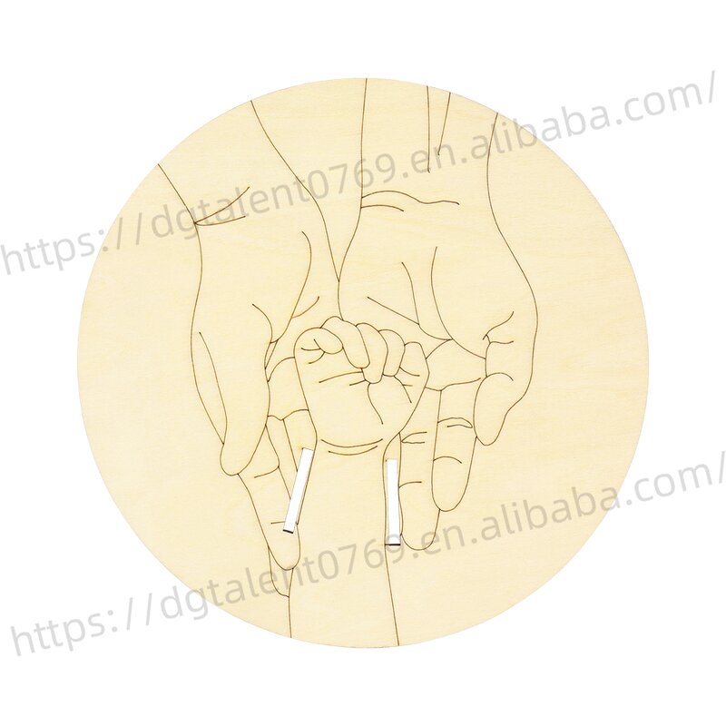 Newborn Bracelet Plaque Manufacturer - Round Wooden Storage Commemorative