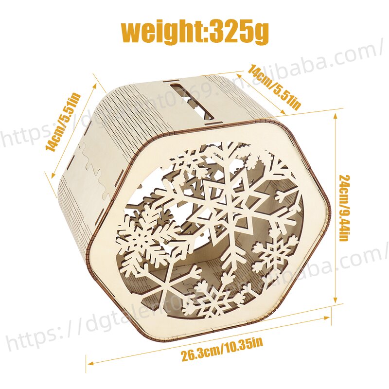 Christmas Storage Box Factory - Hexagonal Plywood Box for Gift
