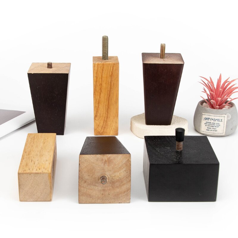 Sofa Square Feet Supplier - Wooden Feet for Furniture Decorative Ornament