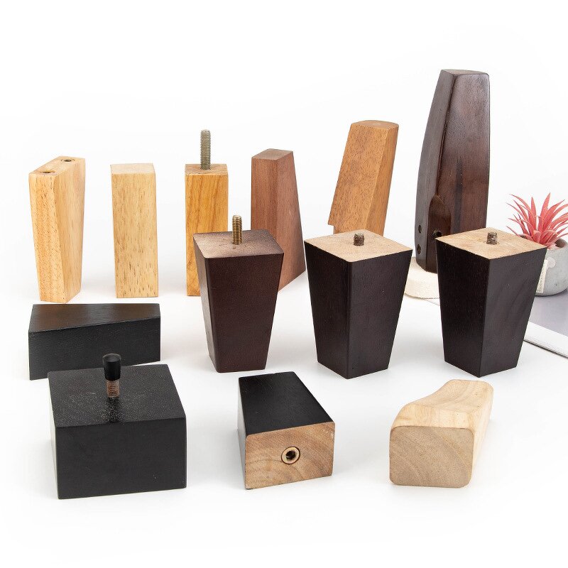 Sofa Square Feet Supplier - Wooden Feet for Furniture Decorative Ornament