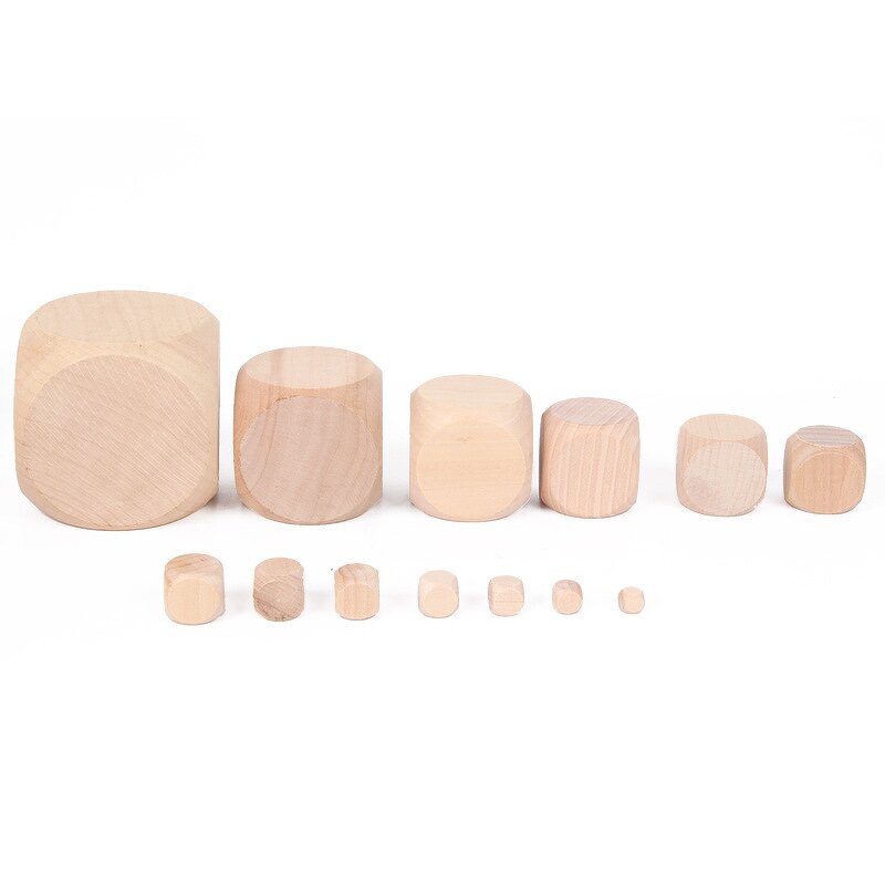 DIY Game Dice Supplier - Blank Wooden Cube for Party Supplies