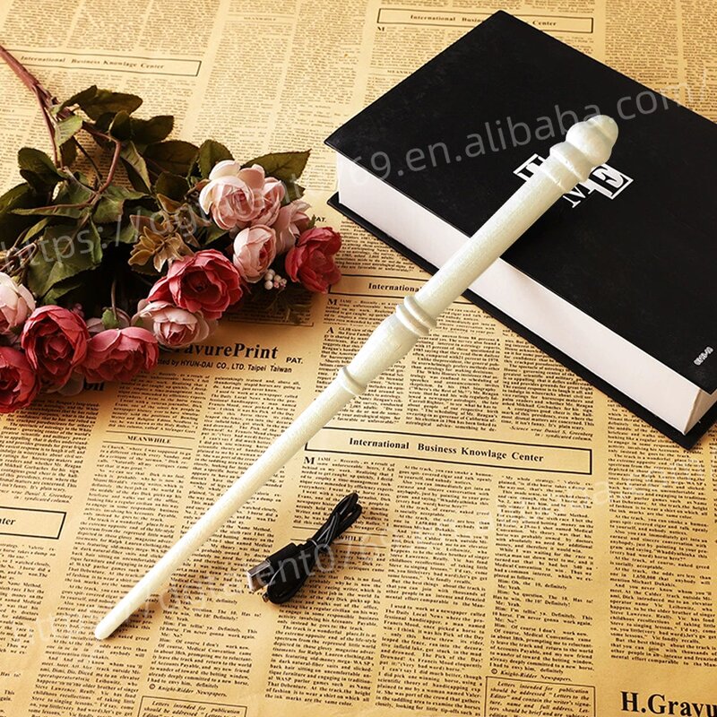 Wooden Magic Wand Factory - Carved Design for Cosplay Events