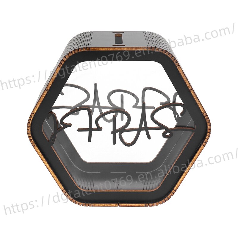 Custom Card Box Supplier - Hexagonal Piggy Bank Plywood Construction