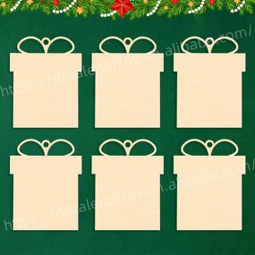 Christmas Ornament Manufacturer - DIY Painting Gift Box Shape