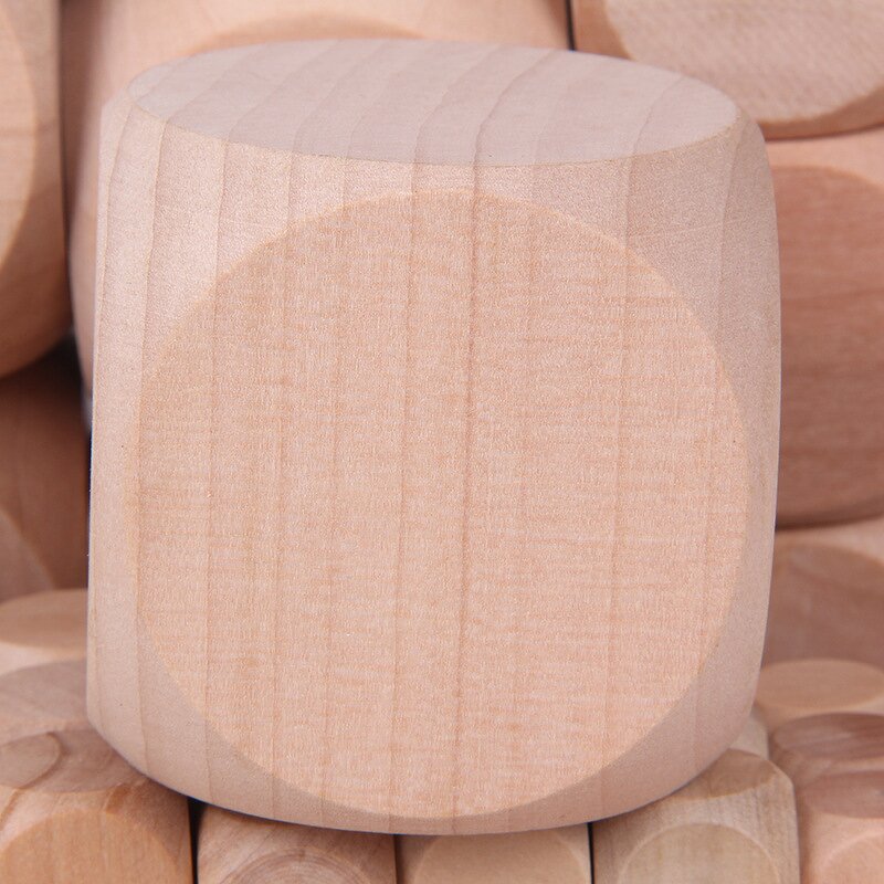 DIY Game Dice Supplier - Blank Wooden Cube for Party Supplies