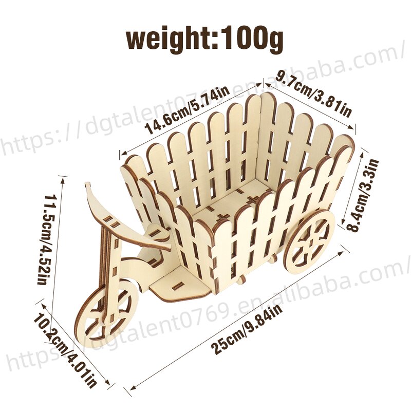 Bicycle Basket Supplier - Plywood Decorative DIY for Home Decor