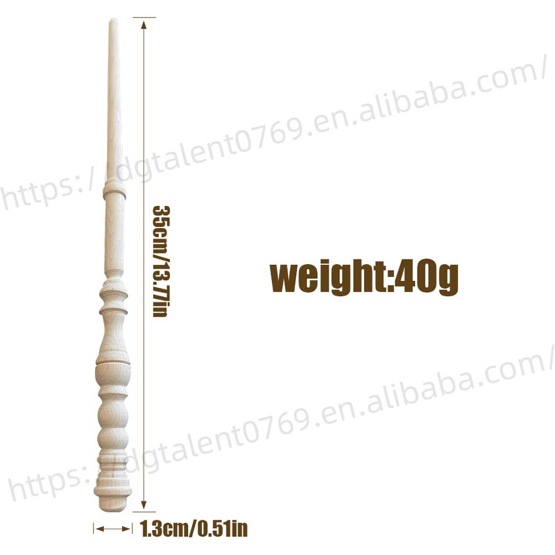Wooden Magic Wand Factory - Carved Design for Cosplay Events