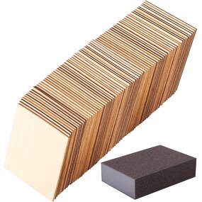 Square Plywood Pieces Supplier - 4X4 Inch for Painting DIY Crafts
