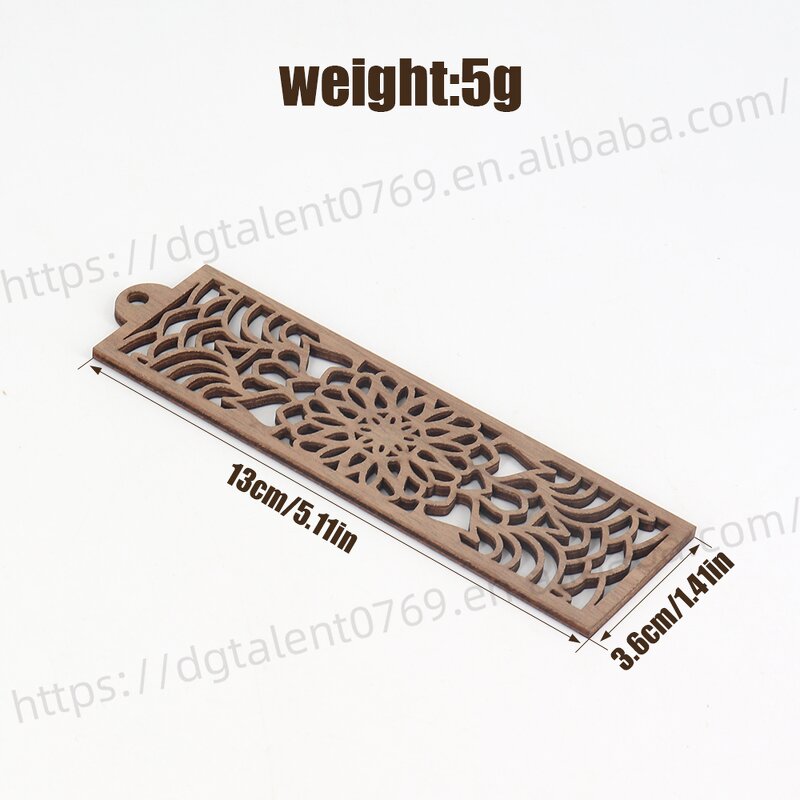 Wooden Bookmark Manufacturer - Laser Cut Ornate Pattern for Gifts