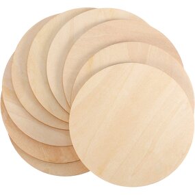 Wood Round Ornaments Supplier - 4 Inch Unfinished for DIY Painting